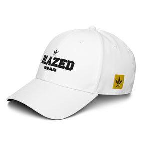 adidas x Blazed Wear Flex-Fit Dad Hat - White - Blazed Wear