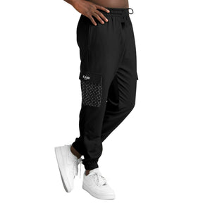 Blazed Wear B & Leaf Cargo Sweatpants - Black - Blazed Wear