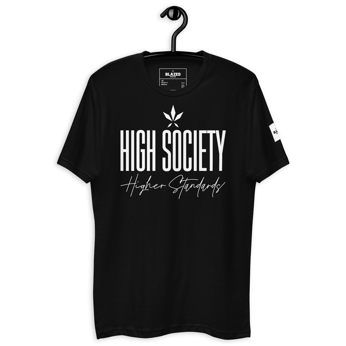 High Society Short - Sleeve T-Shirt - Black - Blazed Wear