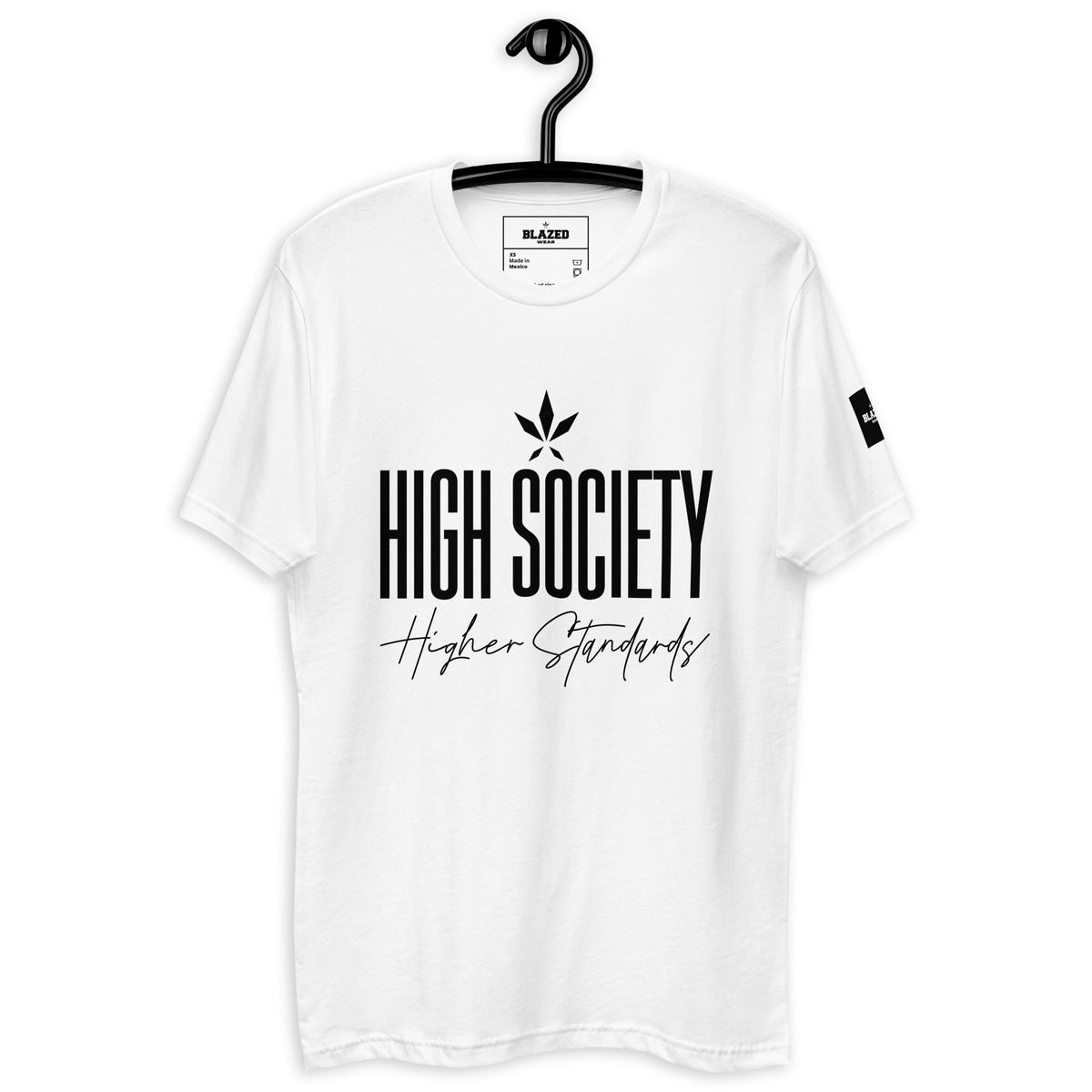 High Society Short Sleeve T-shirt - White - Blazed Wear