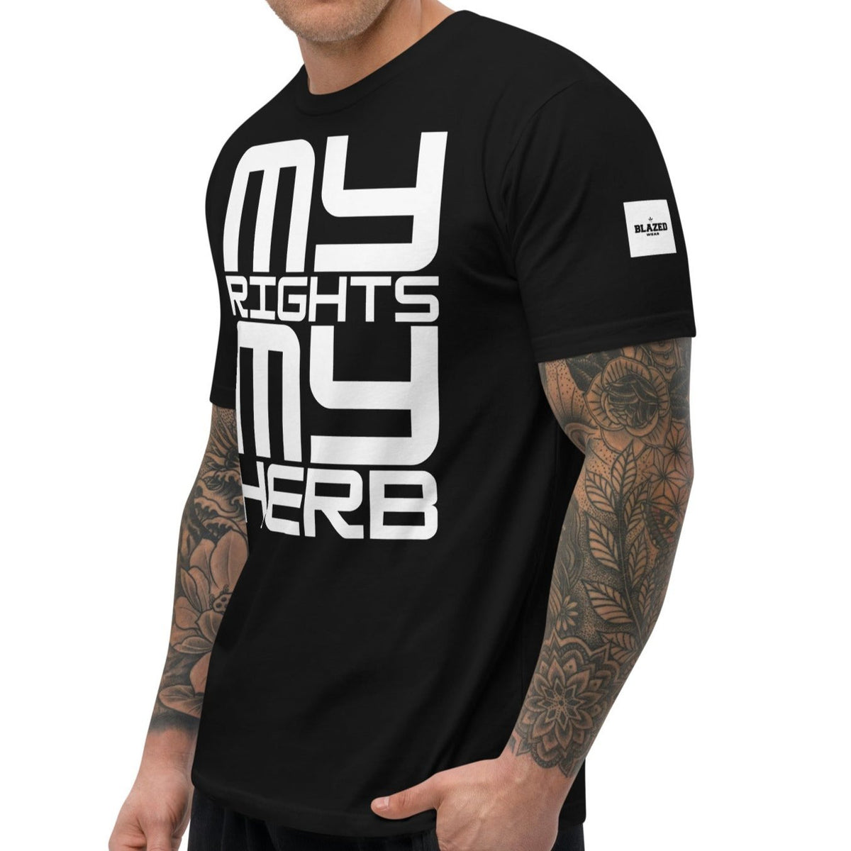 My Rights, My Herb Tee - Black - Blazed Wear