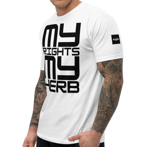 My Rights, My Herb Tee - White - Blazed Wear