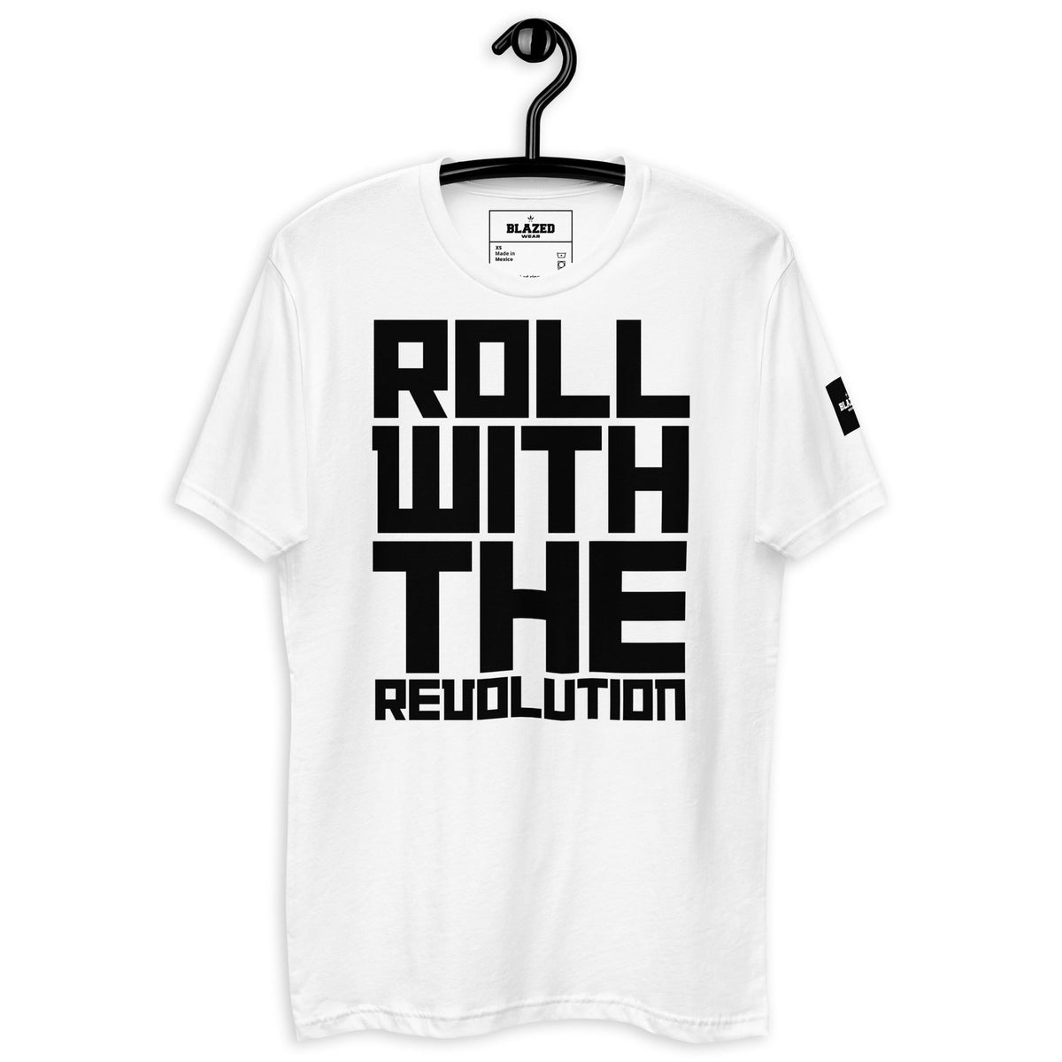 Roll With The Revolution Tee - White - Blazed Wear