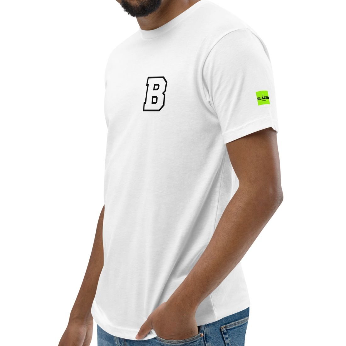 B & Leaf Unisex T-Shirt - White - Blazed Wear