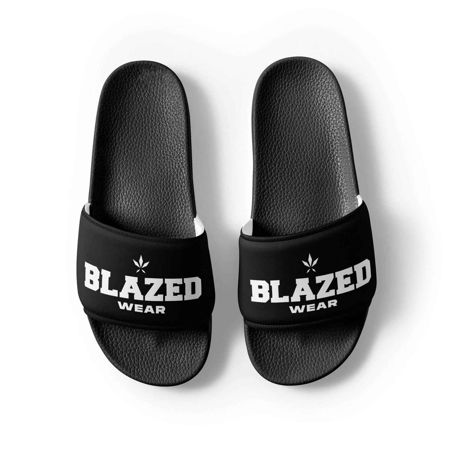 Blazed Wear Classic Logo Slides - Black on Black - Blazed Wear