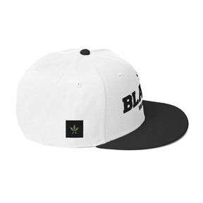 Blazed Wear Classic Snapback Cap - White/Black - Blazed Wear