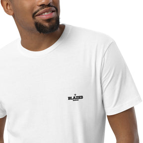 Classic Logo Embroidered Tee - White - Blazed Wear