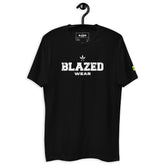 Distressed Logo Neon Tee - Black - Blazed Wear