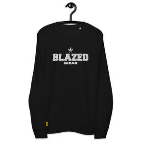 Eco-Fusion Embroidered Unisex Sweatshirt - Black - Blazed Wear