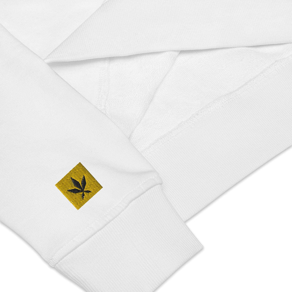 Eco-Fusion Embroidered Unisex Sweatshirt - White - Blazed Wear