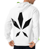 Urban Edge Back Leaf | Tower Logo Hoodie - White - Blazed Wear